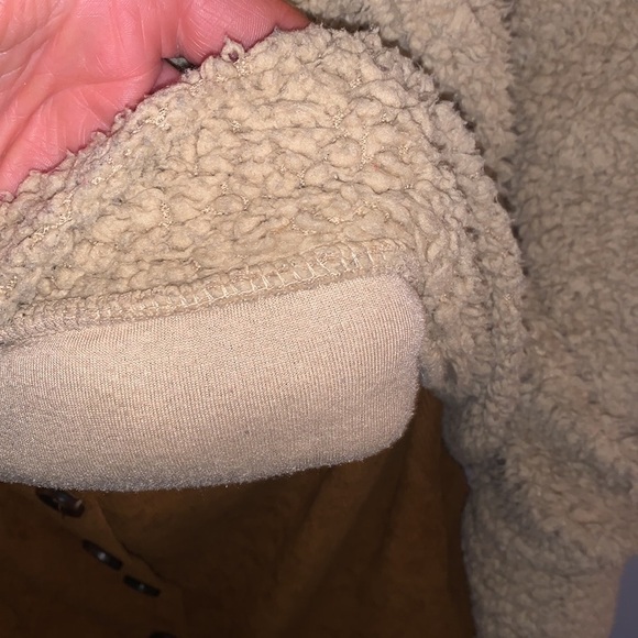 Brooklyn Cloth Women’s Teddy Hoodie Tan Medium - Picture 11 of 11